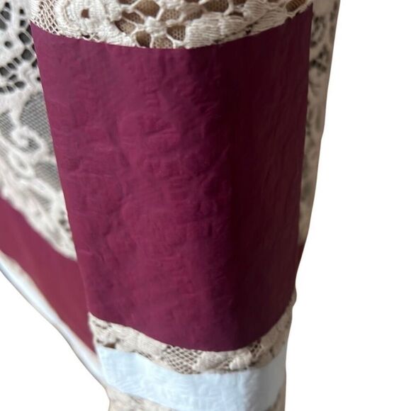 NWT MSGM One-Shoulder Lace Beige Dress (018) - Picture 9 of 16